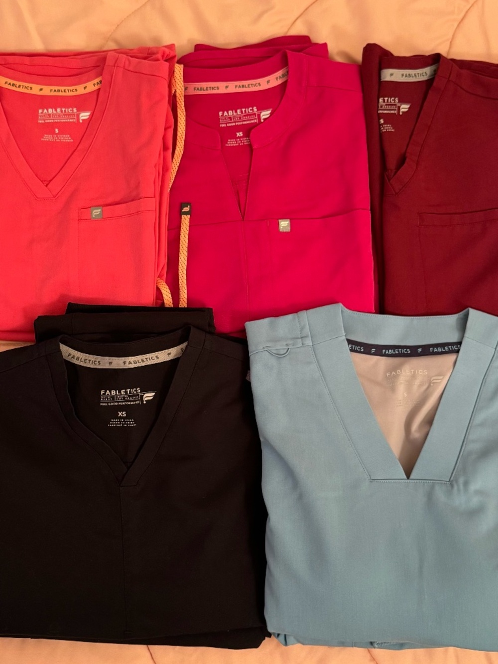 Fabletics Scrubs top+bottom sets!